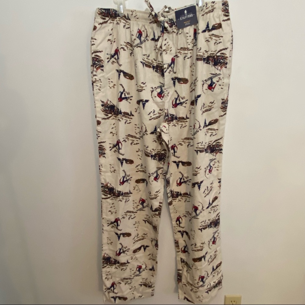 Stanford Ski Print Flannel Sleep Pant Size LT